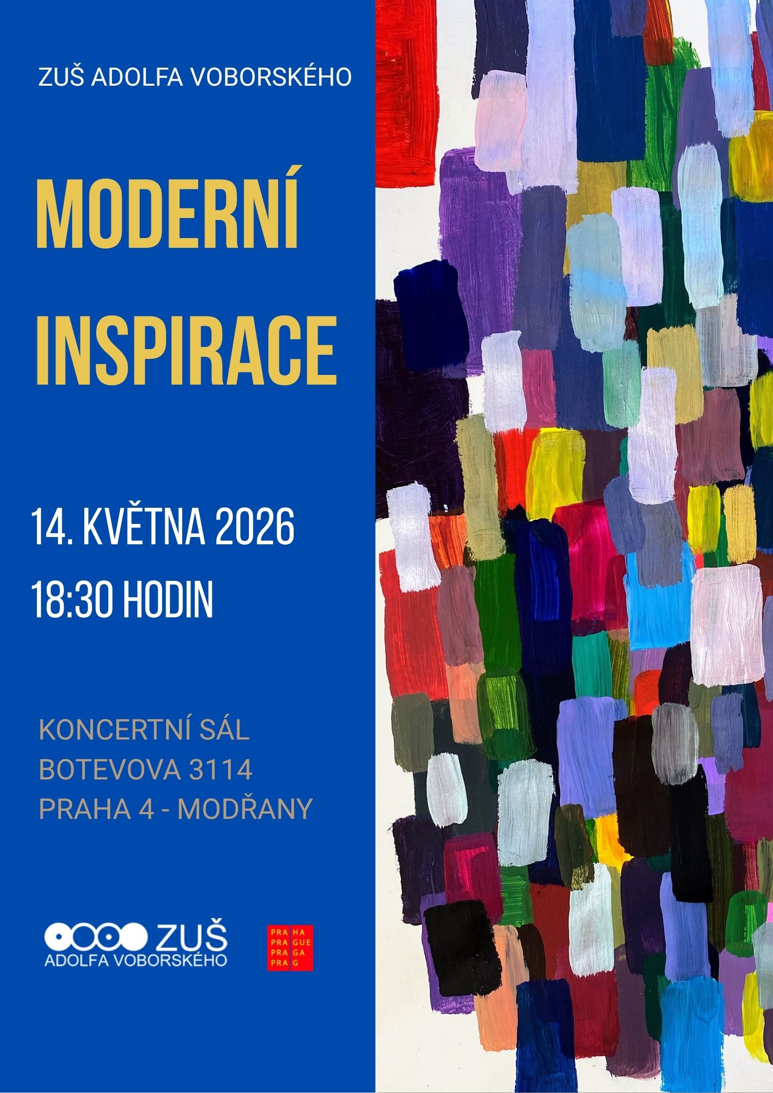 Moderní inspirace - koncert 14. 5. 2026 od 18:30 Hodin